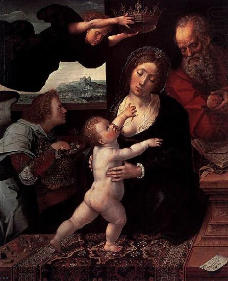 Bernard van orley Holy Family china oil painting image